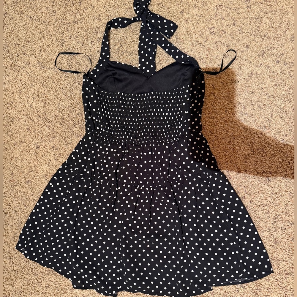 Polka Dot Halter Dress - Picture 2 of 2